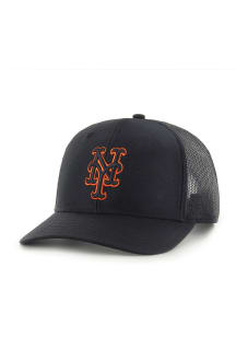 47 New York Mets Outline Trucker Adjustable Hat - Black
