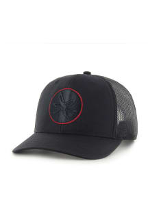 47 Ohio State Buckeyes Outline Trucker Adjustable Hat - Black