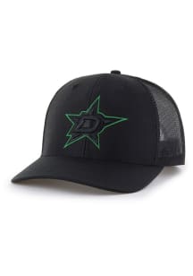 47 Dallas Stars Outline Trucker Adjustable Hat - Black
