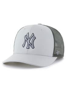 47 New York Yankees Outline Trucker Adjustable Hat - Grey