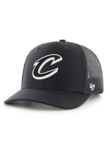 47 Cleveland Cavaliers White Logo Trucker Adjustable Hat - Black