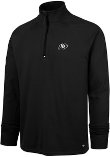 47 Colorado Buffaloes Mens Black Imprint Forward Long Sleeve Qtr Zip Pullover