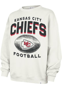 47 Kansas City Chiefs Womens White Arch Crew Sweatshirt