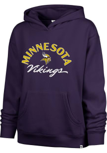 47 Minnesota Vikings Womens Purple Whirlwind Hooded Sweatshirt