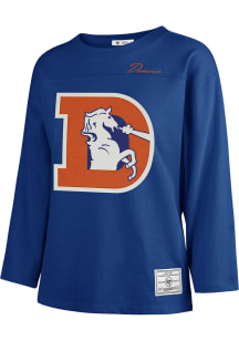 47 Denver Broncos Womens Blue Game LS Tee