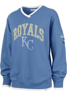 47 Kansas City Royals Womens Blue Daze Crew Sweatshirt