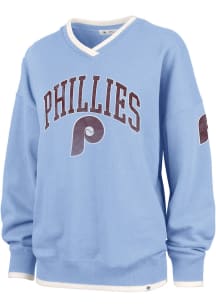 47 Philadelphia Phillies Womens Light Blue Daze Crew Sweatshirt