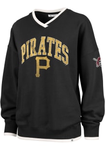 47 Pittsburgh Pirates Womens Black Daze Crew Sweatshirt