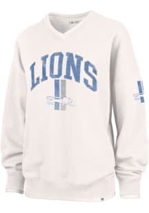 47 Detroit Lions Womens White Daze Crew Sweatshirt