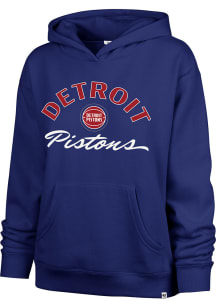 47 Detroit Pistons Womens Blue Whirlwind Hooded Sweatshirt