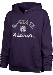 47 K-State Wildcats Womens Purple Whirlwind Naomi Hooded Sweatshirt