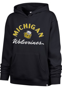 47 Michigan Wolverines Womens Blue Whirlwind Naomi Hooded Sweatshirt