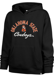 47 Oklahoma State Cowboys Womens Black Whirlwind Naomi Hooded Sweatshirt