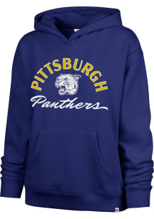 47 Pitt Panthers Womens Blue Whirlwind Naomi Hooded Sweatshirt