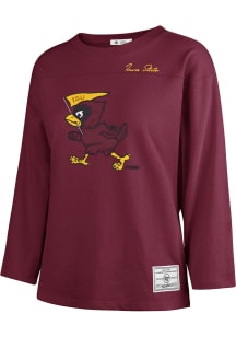 47 Iowa State Cyclones Womens Crimson Game Nod Timeless LS Tee