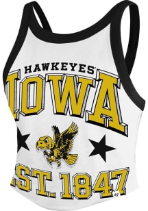 47 Iowa Hawkeyes Womens White Energize Tank Top