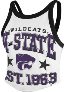 47 K-State Wildcats Womens White Energize Tank Top