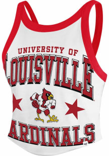 47 Louisville Cardinals Womens White Energize Tank Top
