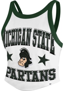 47 Michigan State Spartans Womens White Energize Tank Top