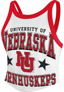 47 Nebraska Cornhuskers Womens White Energize Tank Top