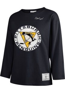 47 Pittsburgh Penguins Womens Navy Blue Game LS Tee