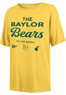 47 Baylor Bears Womens Yellow Show Off Sadie Short Sleeve T-Shirt