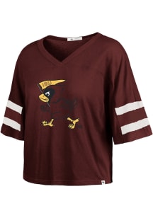 47 Iowa State Cyclones Womens Crimson Premier Scout Short Sleeve T-Shirt