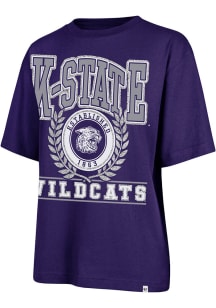 47 K-State Wildcats Womens Purple Ring True Short Sleeve T-Shirt