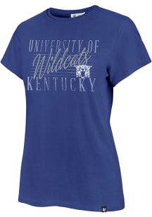 47 Kentucky Wildcats Womens Blue Maze Frankie Short Sleeve T-Shirt