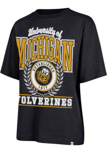 47 Michigan Wolverines Womens Blue Ring True Short Sleeve T-Shirt