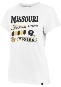 47 Missouri Tigers Womens White Hurrah Frankie Short Sleeve T-Shirt