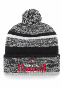 47 Ohio State Buckeyes Black 2024 College Football Playoff Champs Cuff Knit Mens Knit Hat