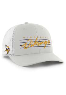 47 Minnesota Vikings Downburst Trucker RF Adjustable Hat - Grey
