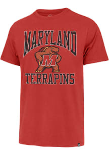 47 Maryland Terrapins Red Franklin Short Sleeve Fashion T Shirt