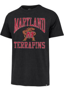 47 Maryland Terrapins Black Franklin Short Sleeve Fashion T Shirt
