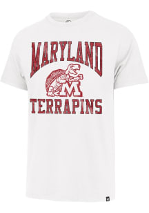 47 Maryland Terrapins White Franklin Short Sleeve Fashion T Shirt