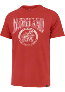 47 Maryland Terrapins Red Inner Circle Short Sleeve Fashion T Shirt