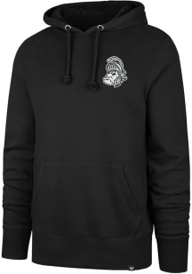 47 Michigan State Spartans Mens Black Comeback Headline Long Sleeve Hoodie