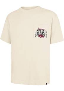 47 Arkansas Razorbacks White Foundation Pocket Tee Short Sleeve Fashion T Shirt