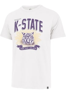 47 K-State Wildcats White Football Prime Play Franklin Short Sleeve Fashion T Shirt