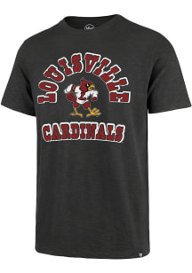 47 Louisville Cardinals Charcoal Comeback Short Sleeve Fashion T Shirt