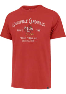 47 Louisville Cardinals Red Whitlock Franklin Short Sleeve Fashion T Shirt