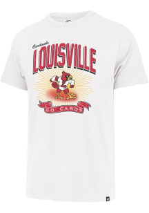 47 Louisville Cardinals White Football Prime Play Franklin Short Sleeve Fashion T Shirt