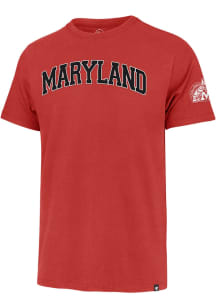 47 Maryland Terrapins Red Wordmark Fieldhouse Short Sleeve Fashion T Shirt