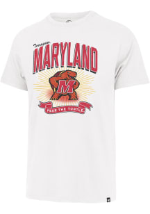 47 Maryland Terrapins White Football Prime Play Franklin Short Sleeve Fashion T Shirt