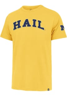 47 Michigan Wolverines Gold Wordmark Fieldhouse Short Sleeve Fashion T Shirt