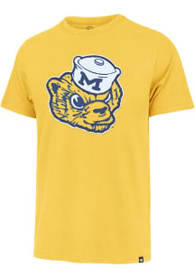47 Michigan Wolverines Gold Knockout Fieldhouse Short Sleeve Fashion T Shirt