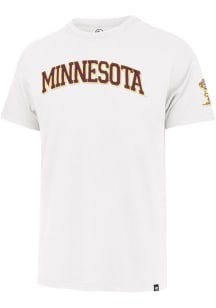 47 Minnesota Golden Gophers White Wordmark Fieldhouse Short Sleeve Fashion T Shirt