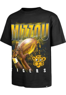 47 Missouri Tigers Black Football Fingertip Foundation Short Sleeve Fashion T Shirt