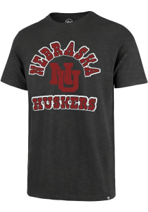 47 Nebraska Cornhuskers Charcoal Comeback Short Sleeve Fashion T Shirt